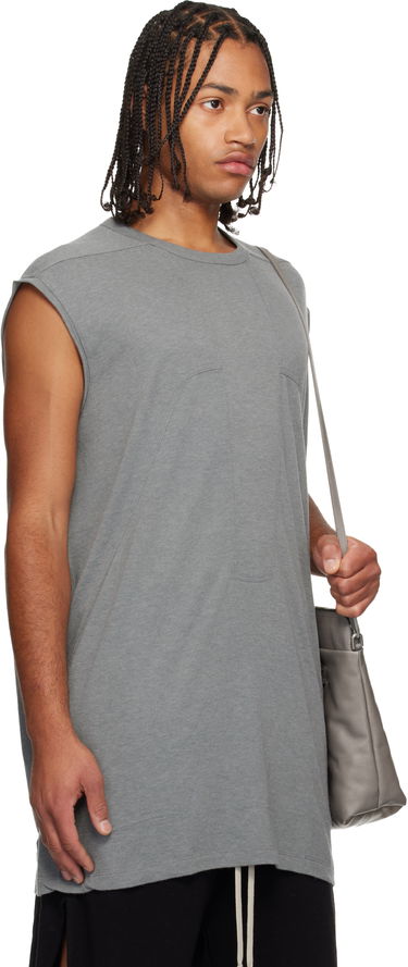 Tankkitoppi Rick Owens Concordians Splintered Tarp Paneled Sleeveless T-shirt Harmaa | RU02E1168 JR, 1