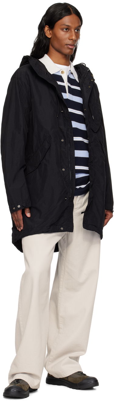 Tuulitakki C.P. Company C.P. Company Flatt Nylon Goggle Fishtail Parka Musta | 18CMOW064A-005991G, 3