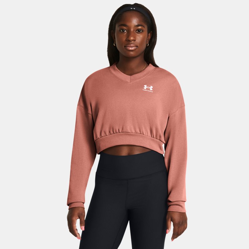 Huppari Under Armour Sweatshirt Vaaleanpunainen | 1382738-696