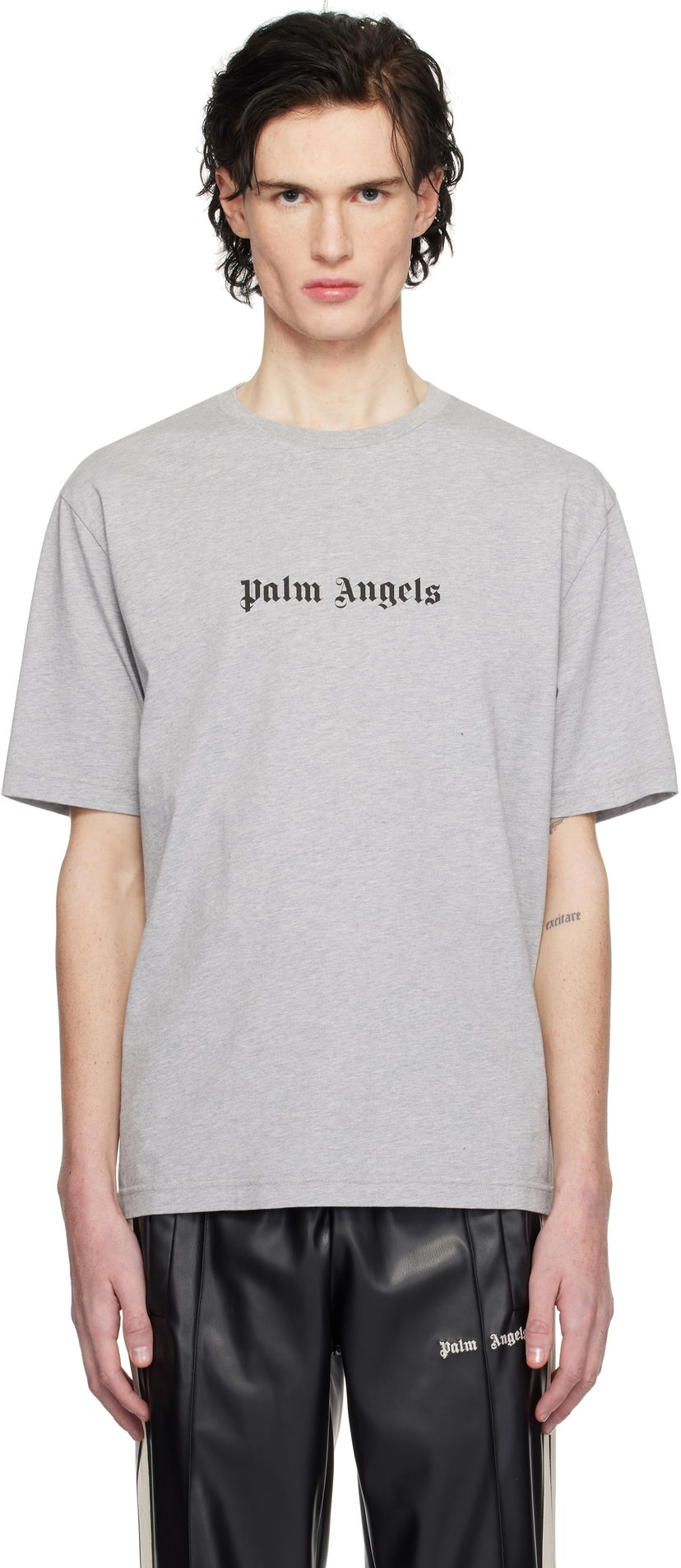 T-paita Palm Angels Slim Fit T-Shirt Harmaa | PMAA089C99JER0030810