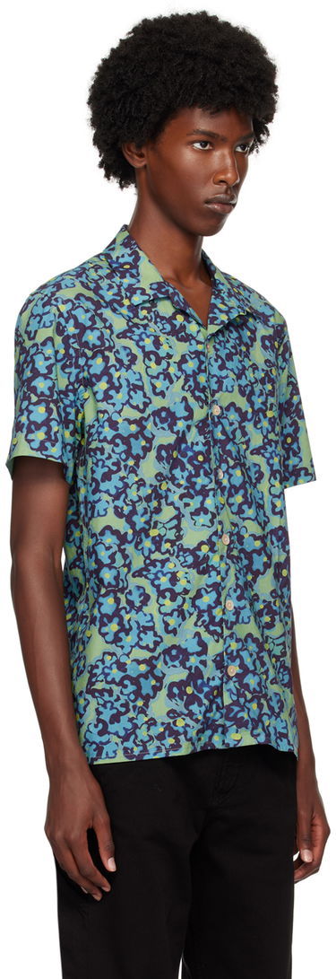 Paita Paul Smith PS Paul Smith Printed Shirt Sininen | M2R-114R-N22103-34, 1