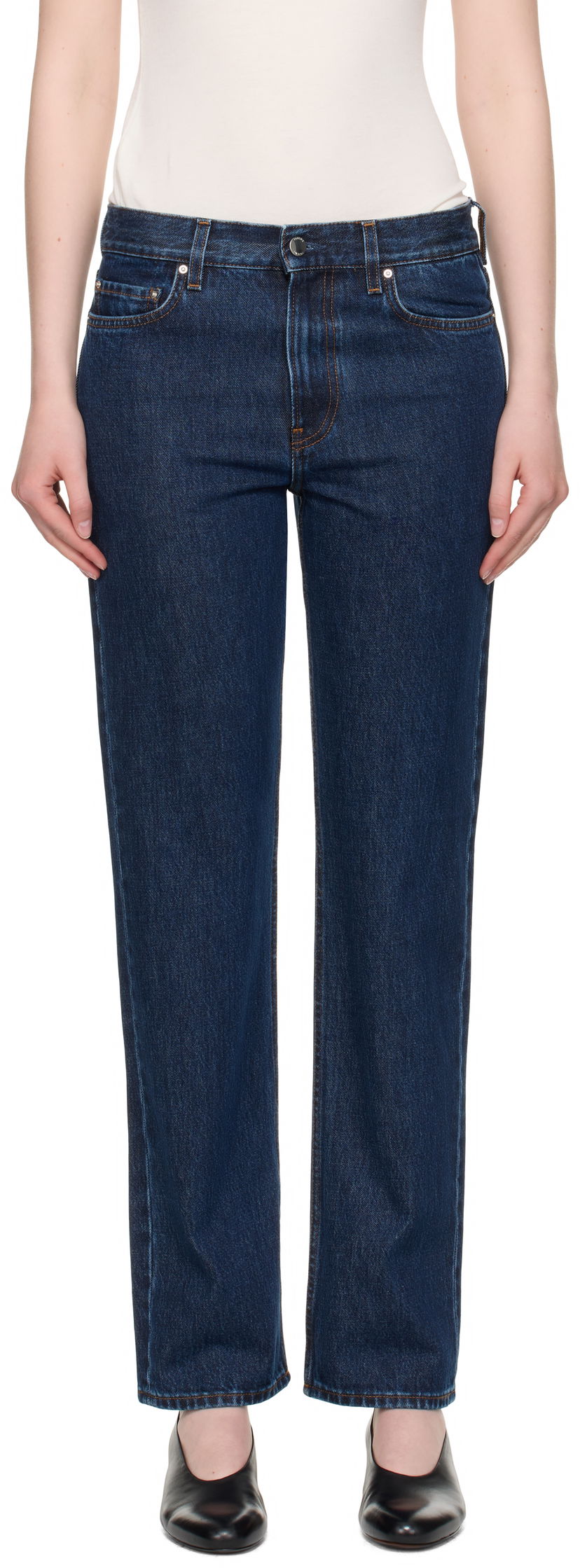 Jeans TOTEME TOTEME Low Straight Jeans Sininen | 252-WRB0270-FB0045