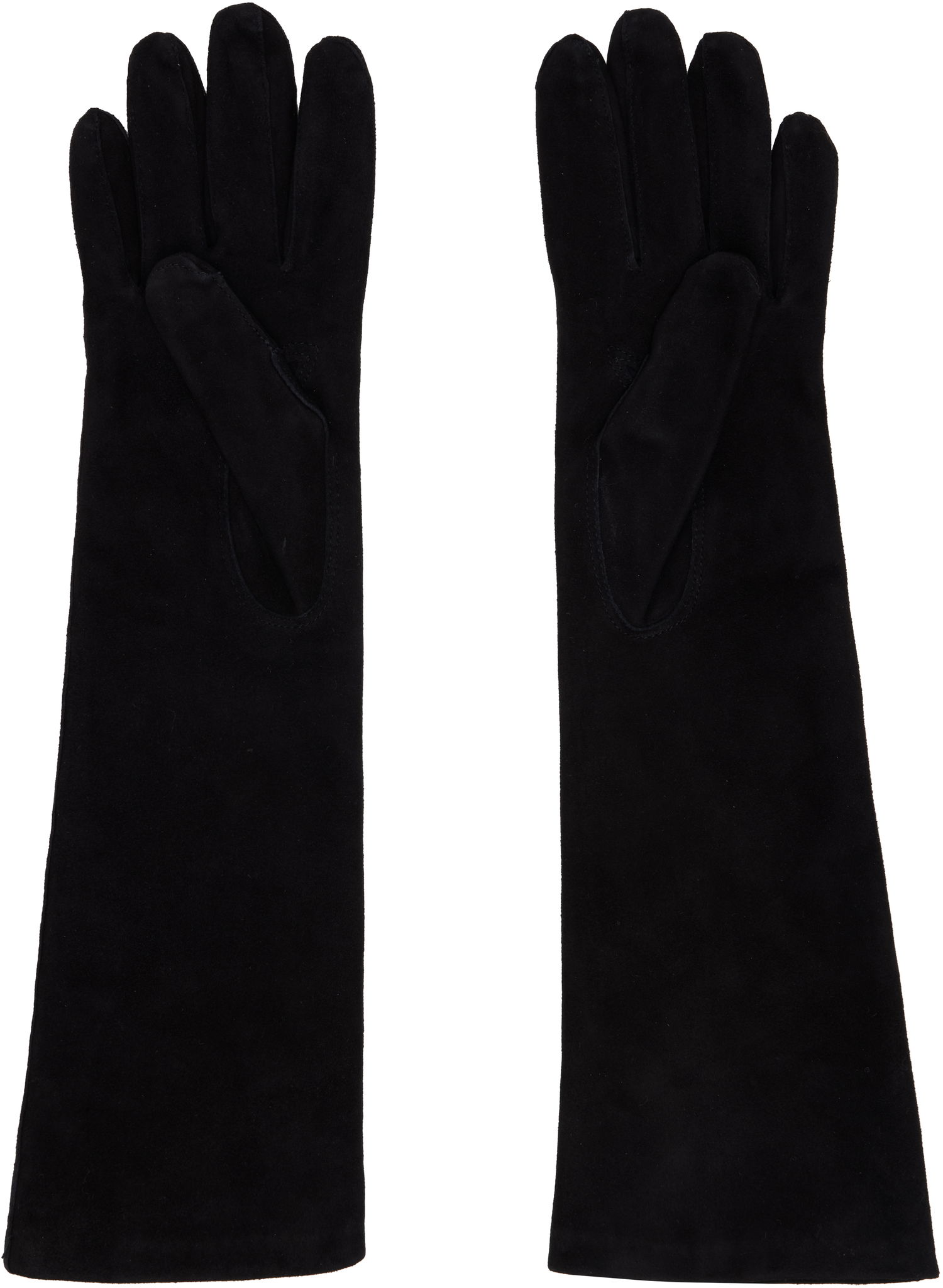 Käsineet Max Mara Afideesuede Long Gloves Musta | 2524566013600, 1