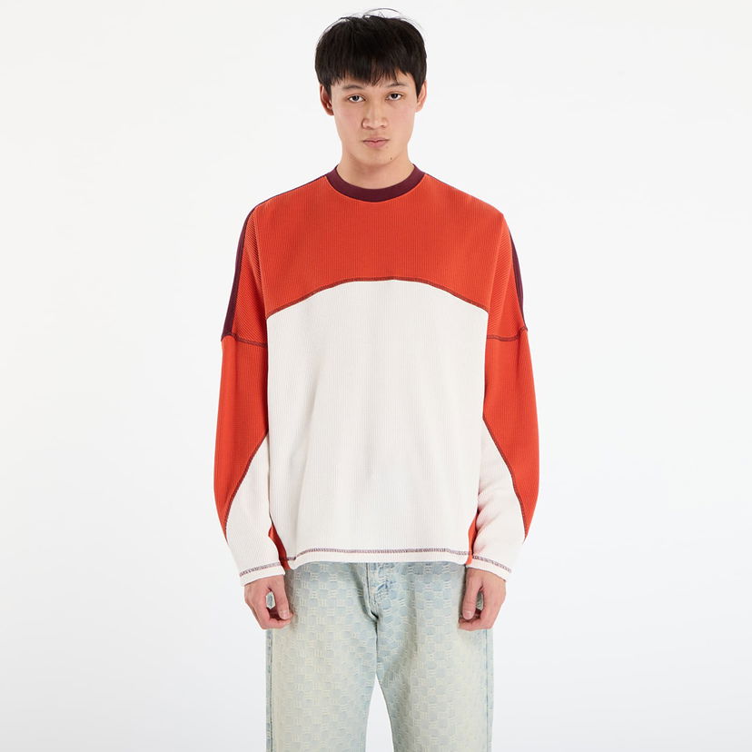 Villapaita adidas Originals La Cienega Sports Waffle Knit Color Block Long-Sleeve Top Monivärinen | JX6138
