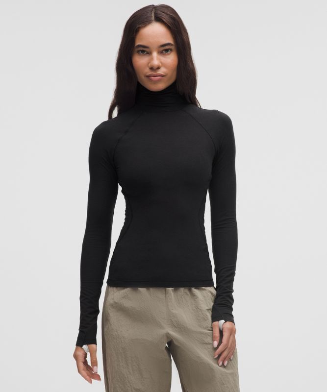 Villapaita lululemon Wool-Blend Turtleneck Base Layer Musta | prod20001527, 0