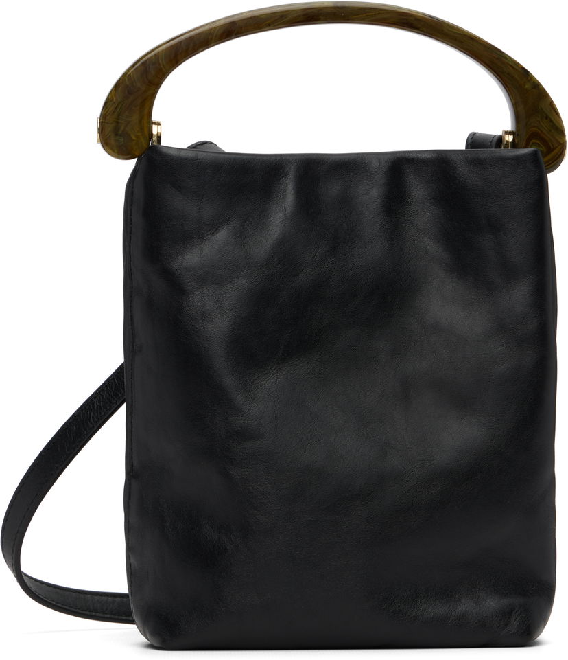 Olkalaukku Dries Van Noten Dries Van Noten Micro Leather Shoulder Bag Musta | 252-011523-195