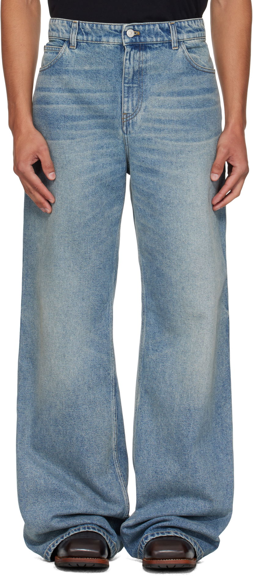 Jeans Courrèges Courrèges Hammer Baggy Jeans Sininen | VESDPA241DE0041