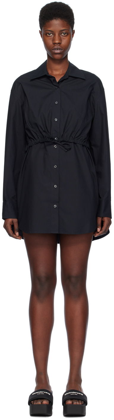 Mekko Alexander Wang Layered Shirt Dress Musta | 4WC1246245