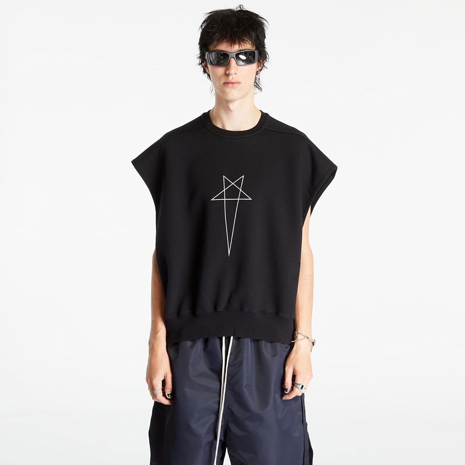 Liivi Rick Owens Sl Jumbo Tatlin Sweat Vest Musta | DU02C5160 FEP3 0908, 0