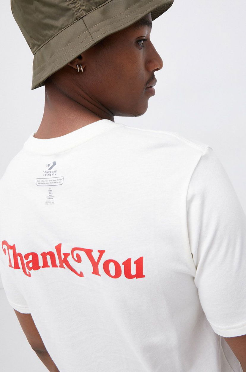 T-paita Converse Converse Thank You Graphic T-Shirt Valkoinen | 10019650.A02