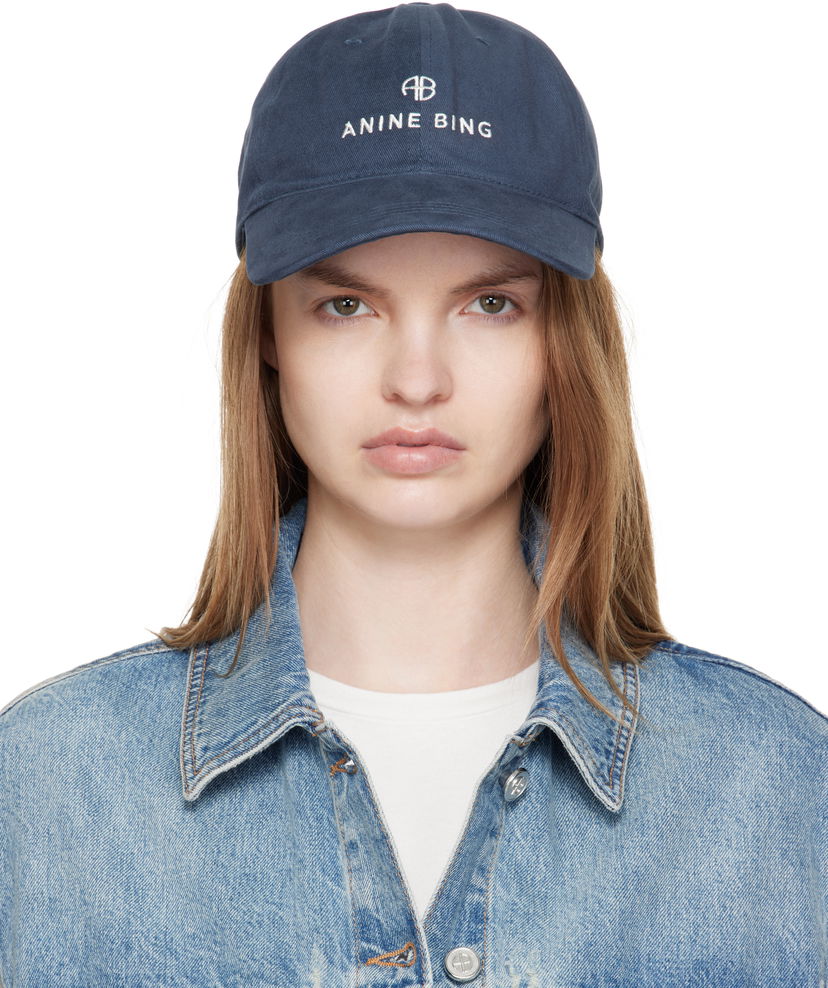 Korkki Anine Bing Anine Bing Jeremy Baseball Cap Tummansininen | A-12-9084-BEL26