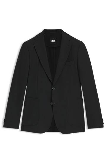 Takki BOSS BOSS Slim-Fit Stretch Jacket Musta | 50546055