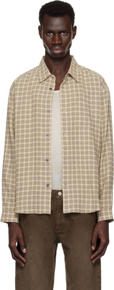 Paita John Elliott John Elliott Cloak Button Up Shirt Beige | E107F151128A, 0