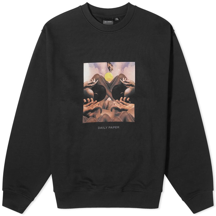 Huppari DAILY PAPER Landscape Oversized Sweatshirt Musta | 2411078