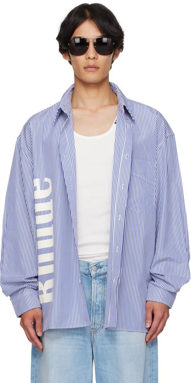 Paita Rhude Rhude Side Logo Long Sleeve Shirt Sininen | RHPF25SR10012, 0
