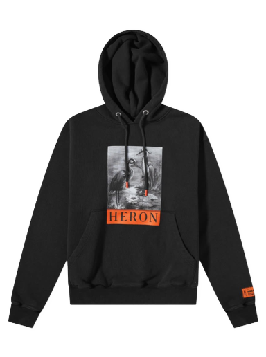 Huppari HERON PRESTON BW Hoodie Musta | HMBB017C99JER0041001