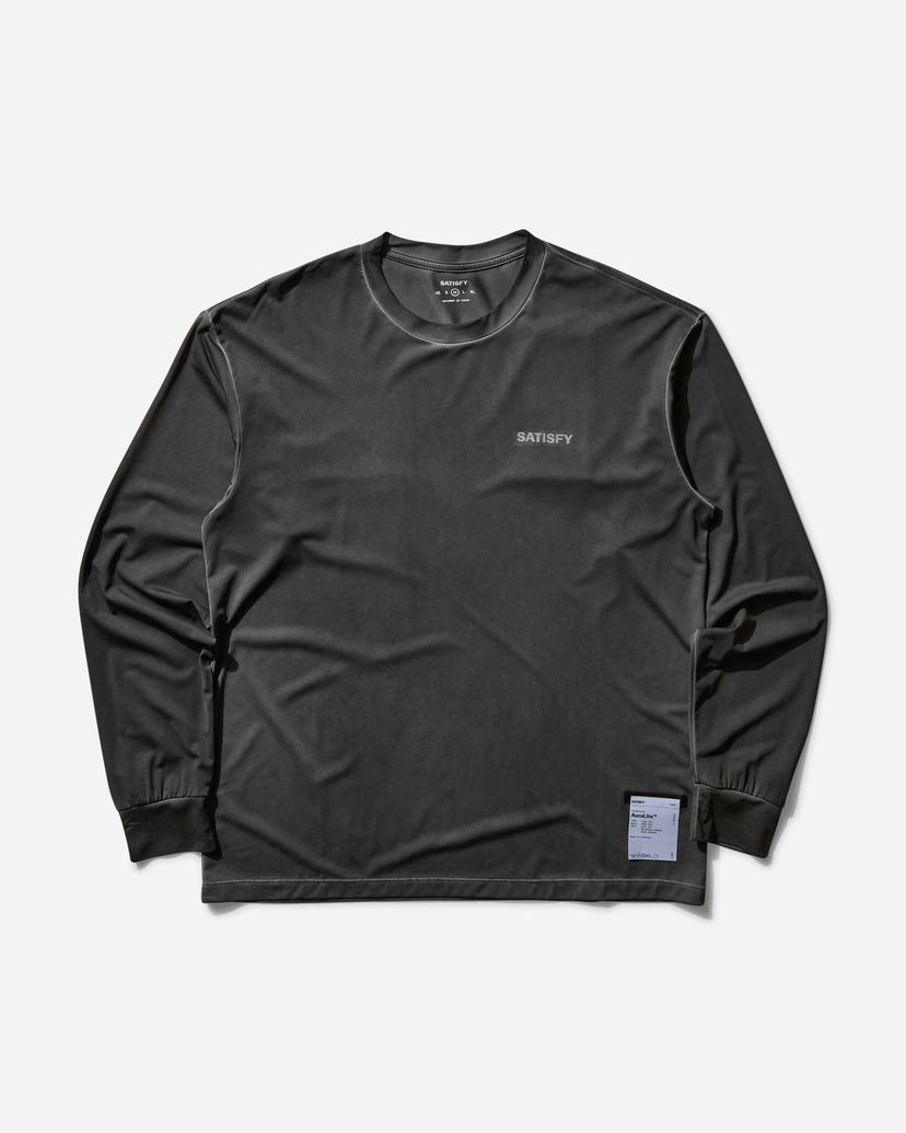 T-paita Satisfy AuraLite Long Sleeve T-Shirt Musta | 11001 PB-SAB