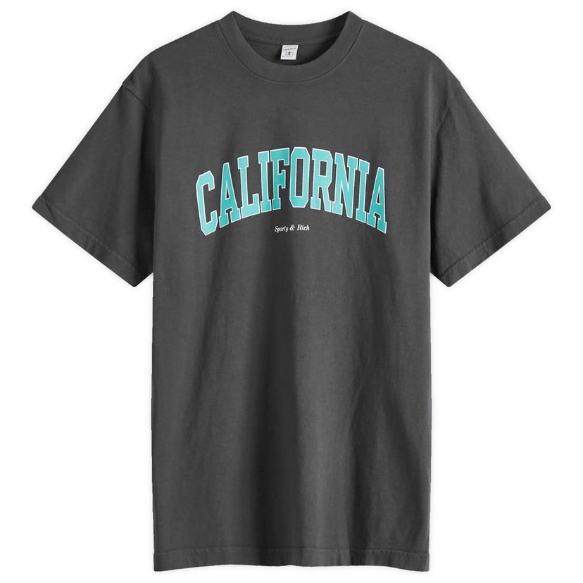 T-paita Sporty & Rich Sporty & Rich California T-Shirt Harmaa | TO043514501BA02-BLK
