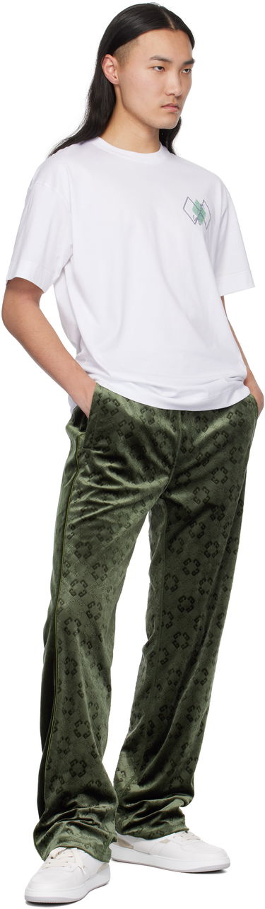 Verryttelyhousut Givenchy Monogram Velvet Sweatpants Vihreä | BM51HS316Z300, 3