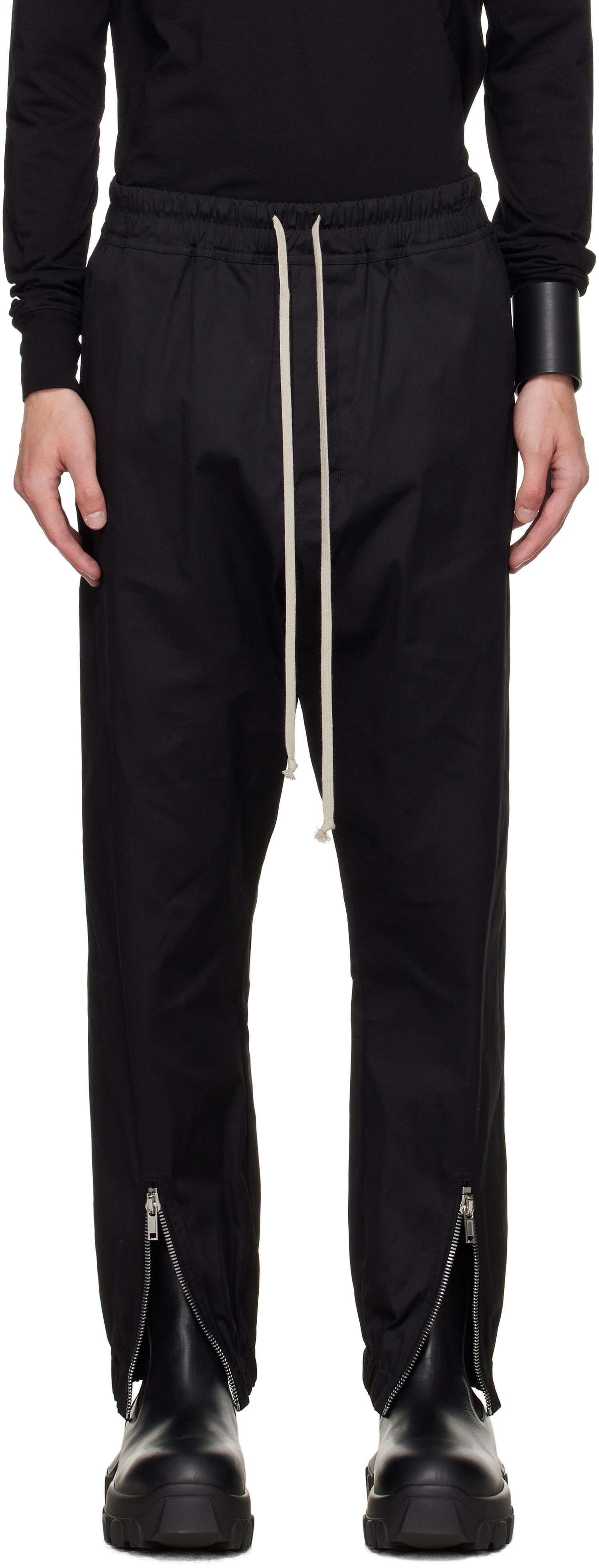 Verryttelyhousut Rick Owens Rick Owens Concordians Tecuatl Track Pants Musta | RU02E1331 TE, 0