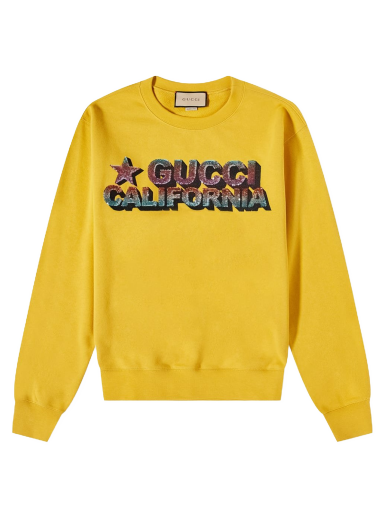 Huppari Gucci California Crew Neck Sweat Keltainen | 626990-XJEM2-7694