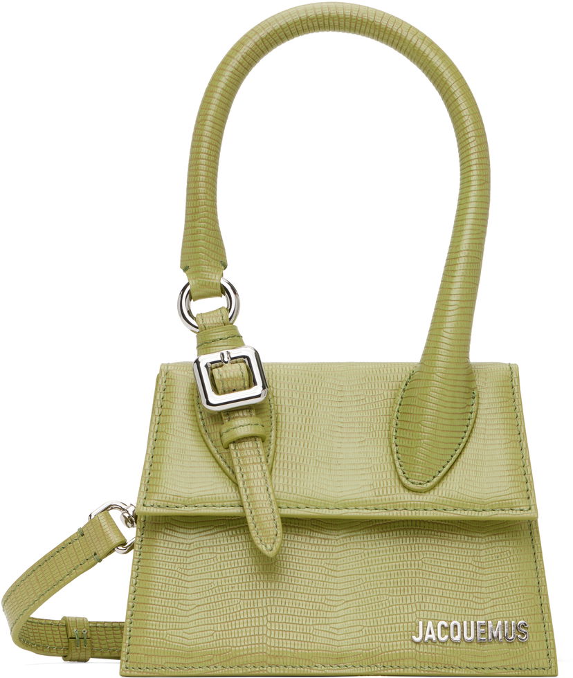 Käsilaukku Jacquemus Jacquemus 'Le Chiquito Moyen' Top Handle Bag Vihreä | 25E233BA327-3235