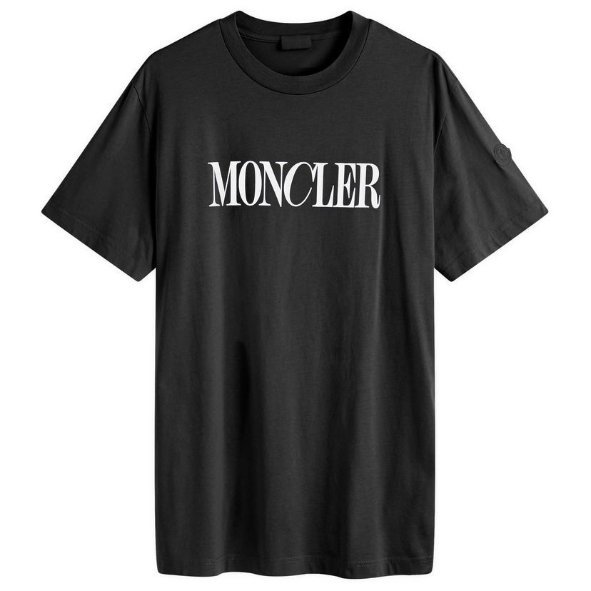 T-paita Moncler T-Shirt Logo Musta | 8C000-31-89A17-999