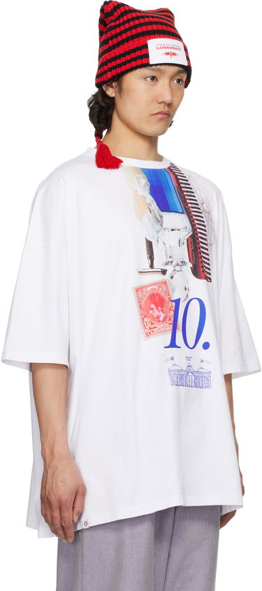 T-paita Charles Jeffrey Loverboy Charles Jeffrey LOVERBOY Oversized '10' Year Graphic T-Shirt Valkoinen | 54100601, 1