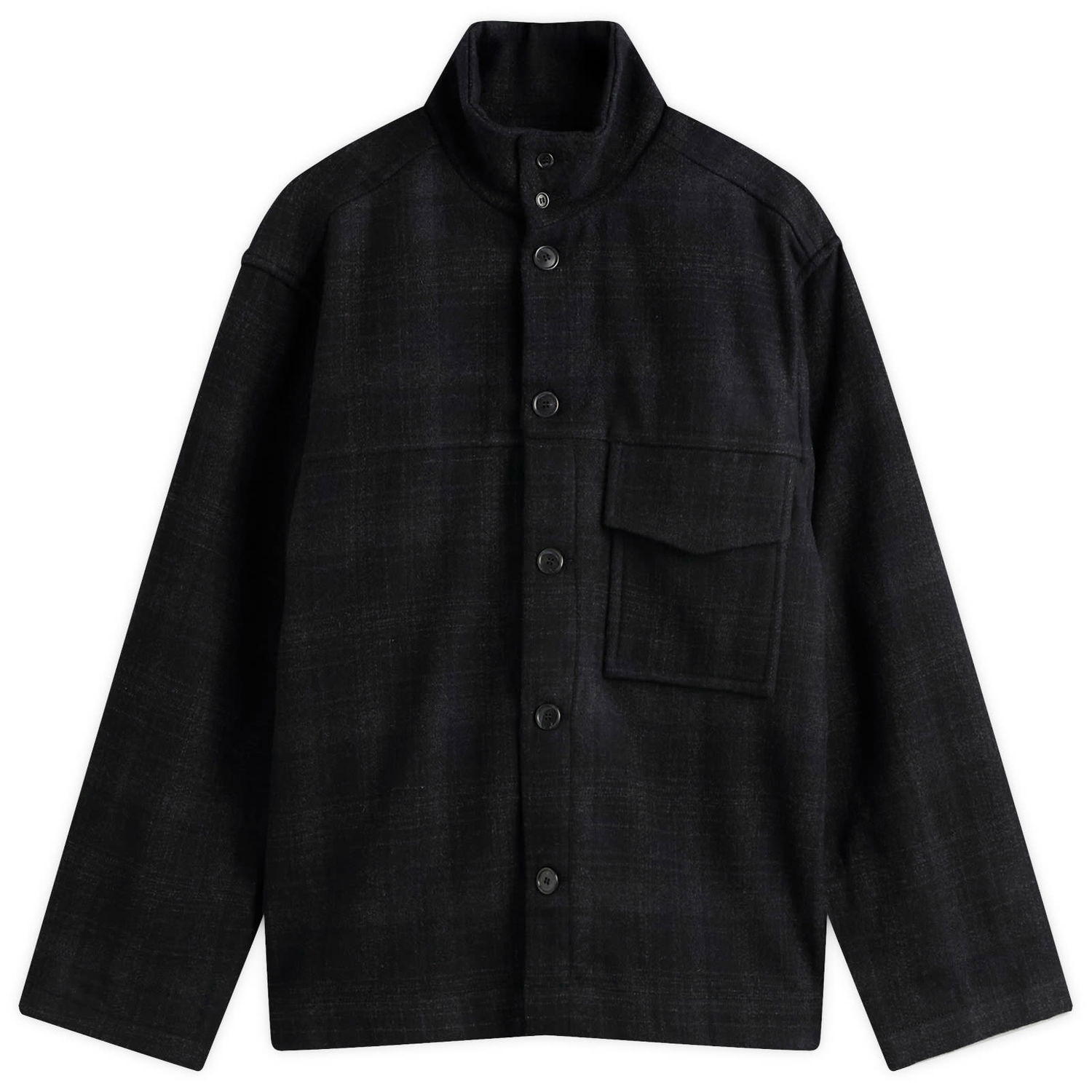 Takki YMC YMC Cruiser Check Shirt Jacket, Size Small Musta | P5ZAT-01, 1