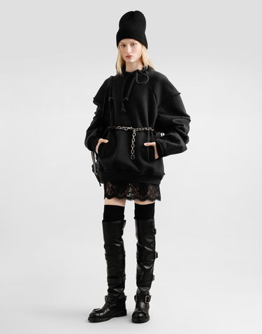 Huppari Dolce & Gabbana Dolce & Gabbana Crew Neck Sweatshirt with Drawstring Musta | F9T75THU7V0N0000, 1