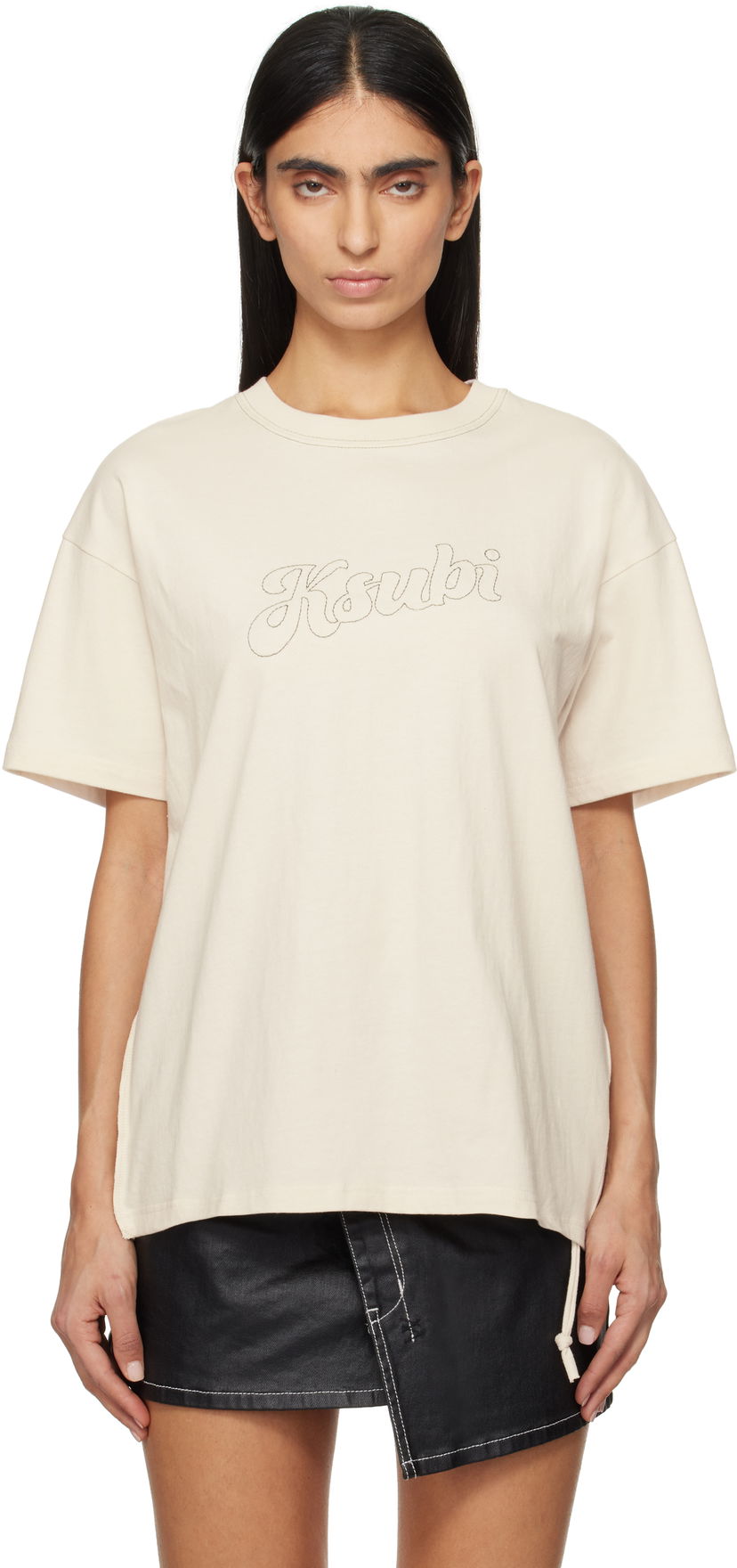 T-paita Ksubi Sketch Oh G Slice T-Shirt Beige | WPS25TE011