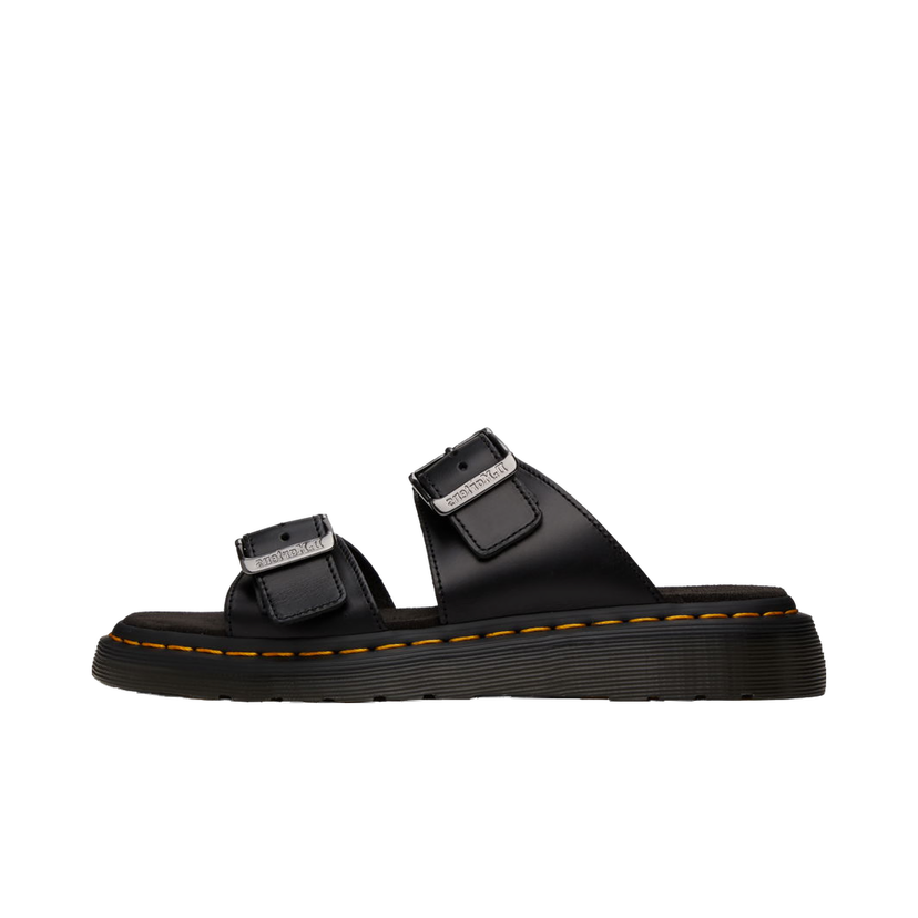 Tennarit ja kengät Dr. Martens Black Josef Leather Buckle Slide Sandals Musta | 31570001