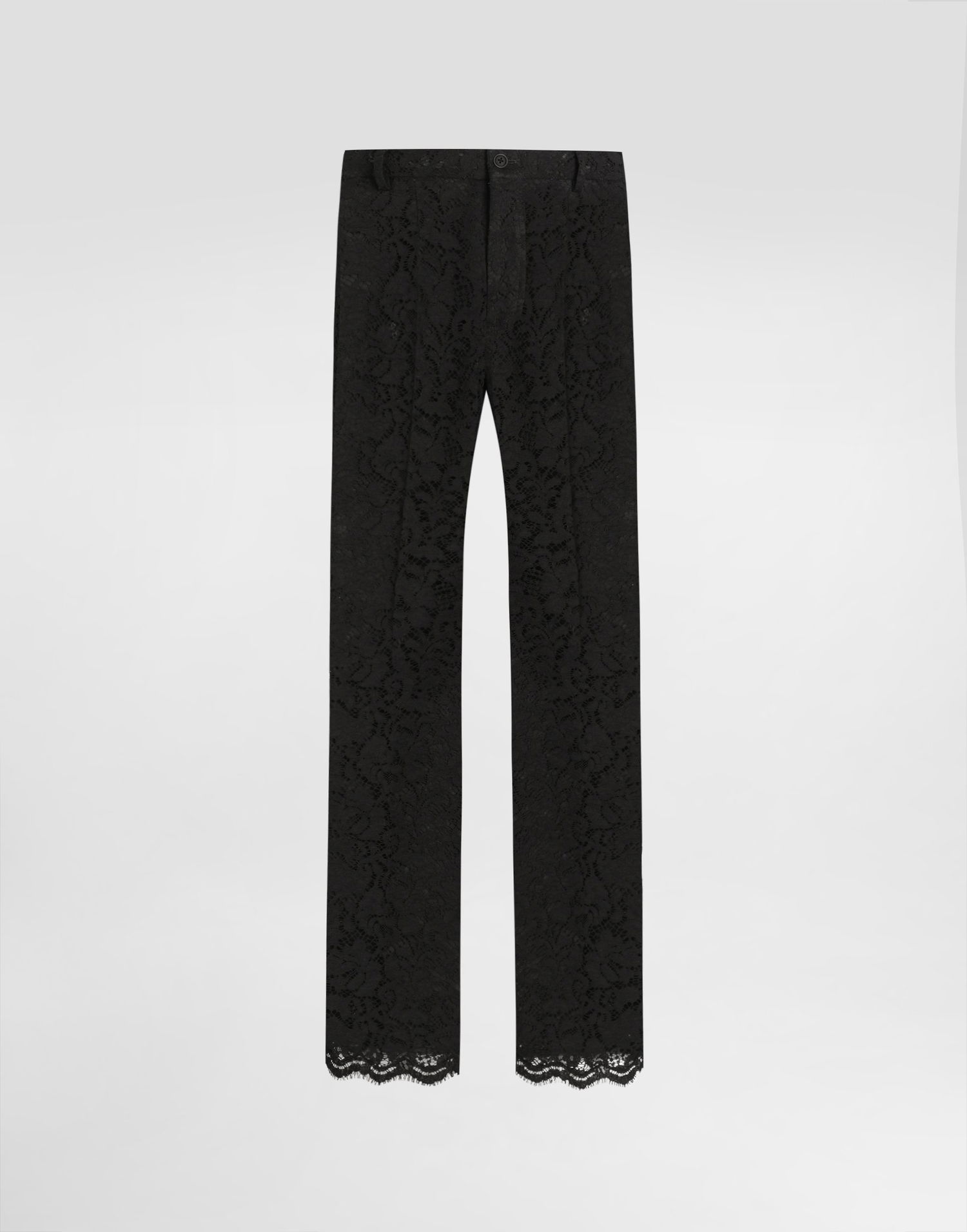 Housut Dolce & Gabbana Dolce & Gabbana Cordonetto Lace Trousers Musta | GP07CTHLM5EN0000, 0