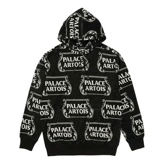 Huppari Palace Palace x Stella Artois Crossover Full Print Hoodie Musta | PAL-SS21-6