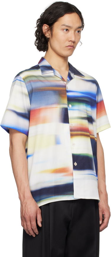 Paita Paul Smith PS Paul Smith Motion Blur Short-Sleeve Shirt Monivärinen | M2R-695U-P22285-01, 1