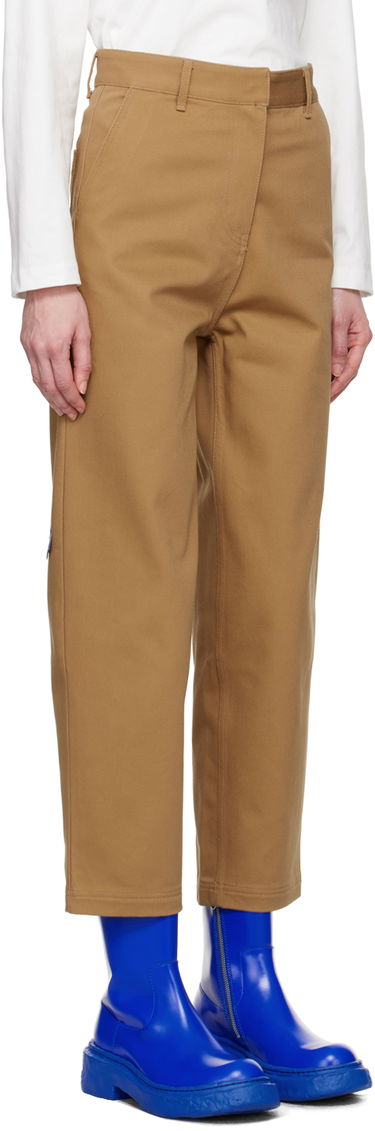 Housut ADER ERROR Tapered Cropped Trousers Beige | BMSGFYBT0101BG, 4