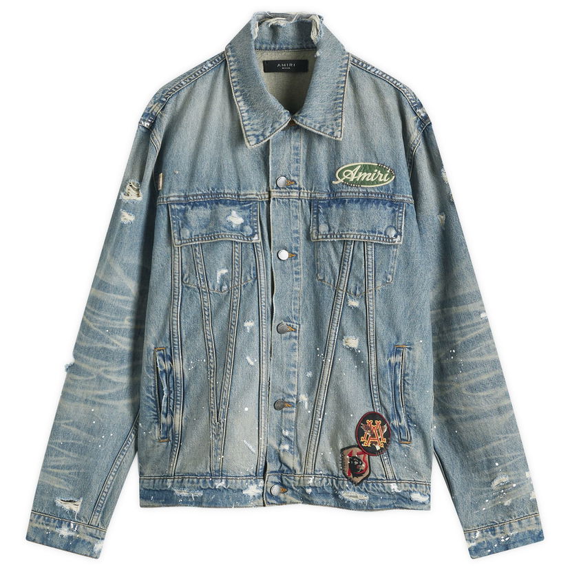 Takki AMIRI Amiri Vintage Pegasus Trucker Jacket, Size Large Sininen | AMDNTR1019-406