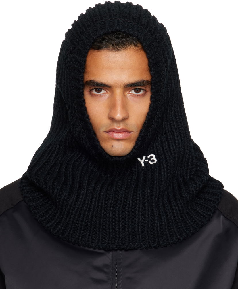 Hattu Y-3 Y-3 Knitted Hood Balaclava Musta | JX8310
