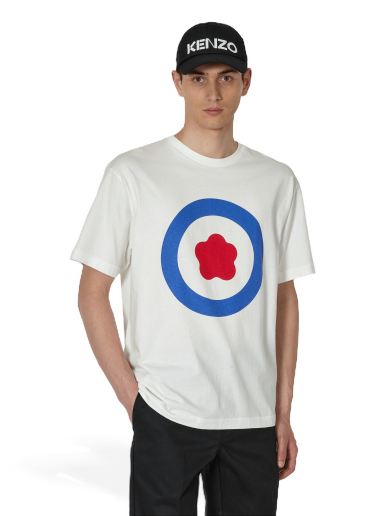 T-paita KENZO Oversize Target T-Shirt Valkoinen | FD65TS1114SG 02