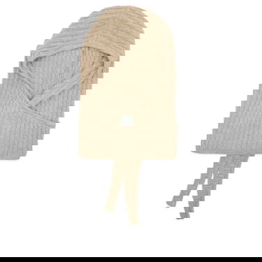 Lakit ja hatut GANNI Core Future Wool Knit Balaclava Beige | A6926-934, 1
