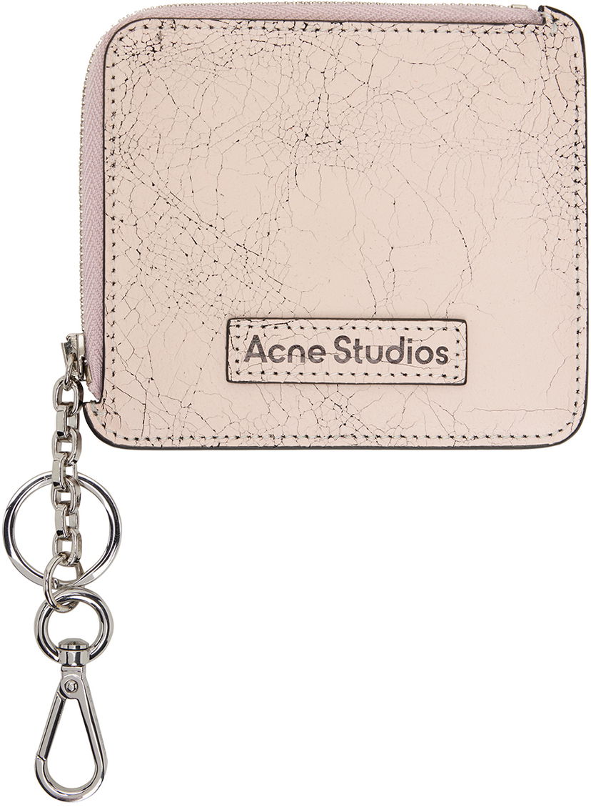 Lompakko Acne Studios Zip Leather Wallet Vaaleanpunainen | CG0242-