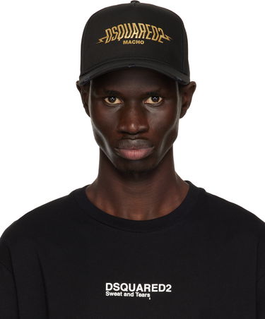 Korkki DSQUARED2 Dsquared2 'Macho' Baseball Cap Musta | BCM0906 05C00001 2124, 0
