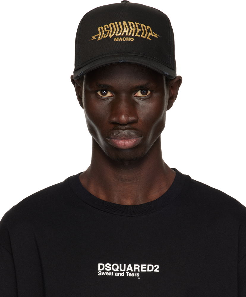 Korkki DSQUARED2 Dsquared2 'Macho' Baseball Cap Musta | BCM0906 05C00001 2124