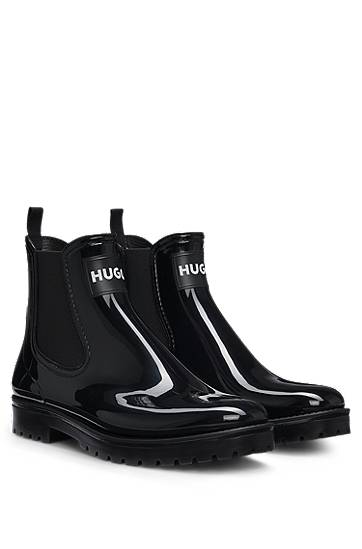 Sadetakki BOSS HUGO Chelsea Rain Boots Musta | 50498397