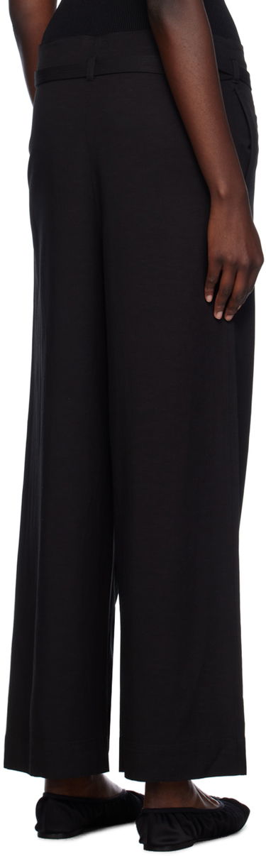 Housut TOTEME TOTEME Tie-Waist Fluid Trousers Musta | 243-WRB0201-FB0193, 2