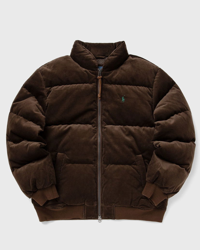 Puffer takki Polo by Ralph Lauren Corduroy Puffer Bomber Jacket Ruskea | 710967785001