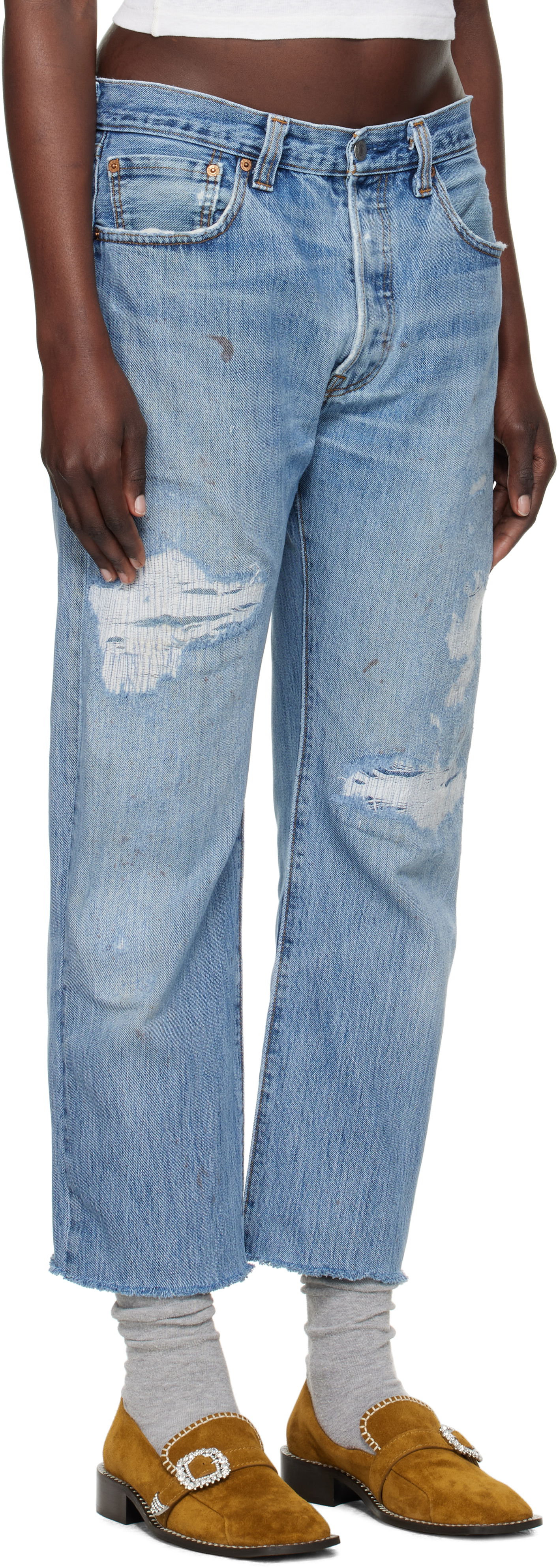 Jeans RE/DONE Re/Done Levi's Edition Boyfriend Jeans Sininen | 1188BFJ, 1
