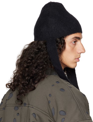 Pipo HELIOT EMIL Obelis Longline Beanie Musta | AW24_16_111_BLK01, 2