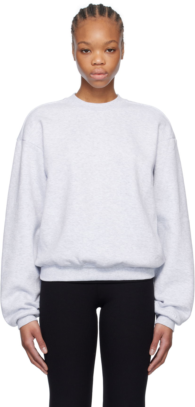 Villapaita SKIMS SKIMS Fleece Classic Crewneck Sweatshirt Harmaa | PL-PLO-8367W