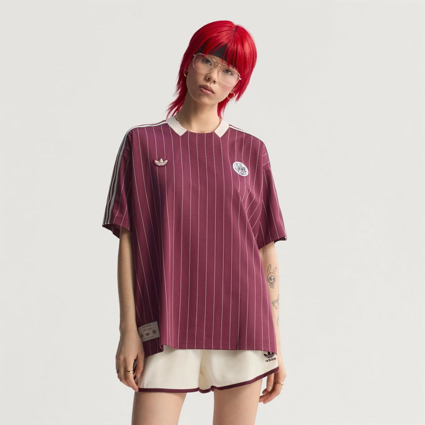 Jersey adidas Performance Ajax Amsterdam Terrace Icons Soccer Jersey Burgundia | JM7348